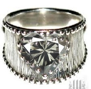 Diamond Grey .81ct in silver beaded ring.jpg