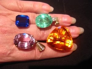Tanzanite Cuprian Tourmaline Kunzite and Citrine.JPG