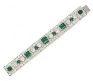 Diamond & Emerald bracelet c.1925 Boucheron.jpg