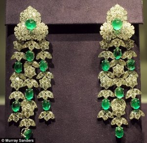 Another pair of Elizabeth Taylor diamond and emerald earrings.jpg