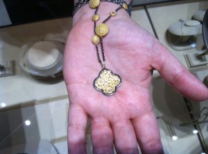 Black Rhodium YG Clover Necklace.JPG