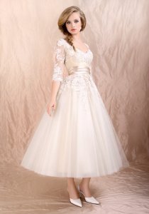 BeautifulA-lineShortTullelaceCustomWeddingdressBridalGownSizeFreeNew.jpg