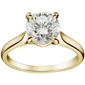 cartier solitaire gold