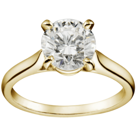 cartier 1895 solitaire ring yellow gold diamond price