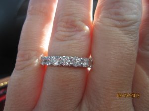 20 point diamond eternity band