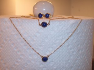 Tiffany Lapis Lazuli Set - Studs 