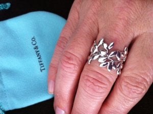 olive leaf band ring tiffany