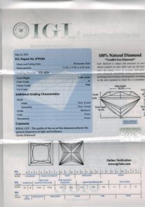 Igl Diamond Grading Chart