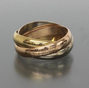 an authentic Cartier Trinity ring 
