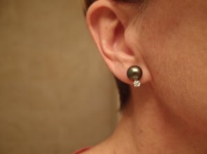 tiffany tahitian pearl earrings