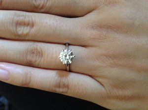 1.5 carat on size 5 finger deals