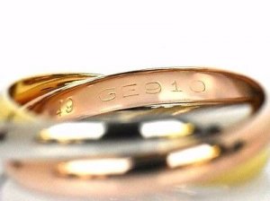 cartier trinity ring markings