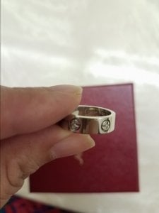 cartier love ring authentic