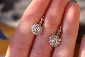 Approx 1.25 cttw old european cut:single cut diamond    earrings.jpeg