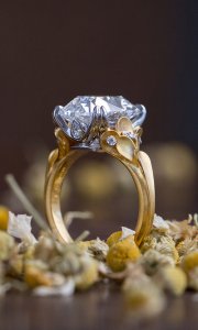 Flora Natural Organic 6 Carat Diamond Bloomed Gold Ring (phone)_1.jpg