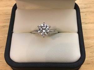 Thin prong engagement ring sale