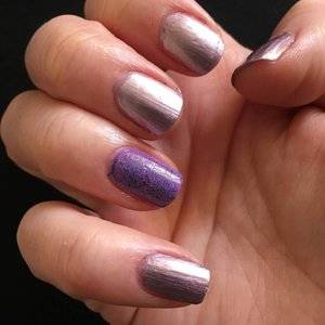 rimmel hot metal love with lovey dovey and ru faf on one nail.jpg