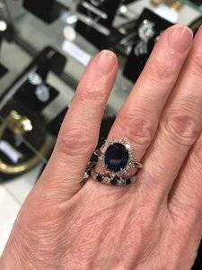 Scratched sapphire best sale ring