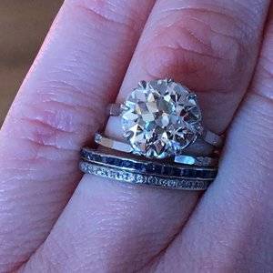 beawithfrenchcutsapphireand   suissediamondbandandvintageengravedbands.jpg
