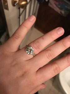 4 ct diamond heirloom too big?