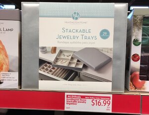 Stackable jewelry trays at Aldi s PriceScope