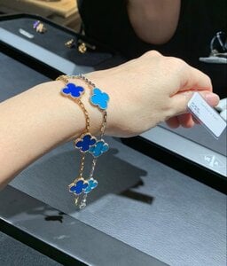 van cleef blue bracelet