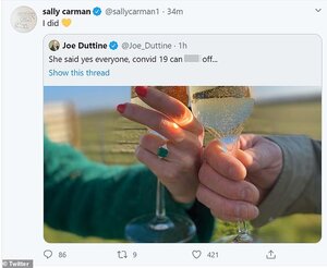 Joe Duttine and Sally Carman of Coronation Street are engaged.jpg