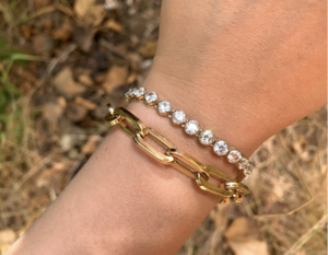 Resetting diamond tennis best sale bracelet