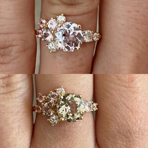 Replacement Sapphire Same color shape size PriceScope