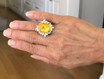 Yellow Sapphire and Marquise Diamond Ring 2.jpg