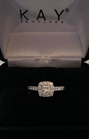 Sterling silver engagement ring 🤍 from Kay Jewelers.... - Depop