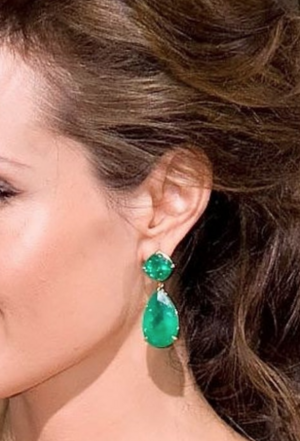 Iconic Emerald Crystal Dangle Earrings