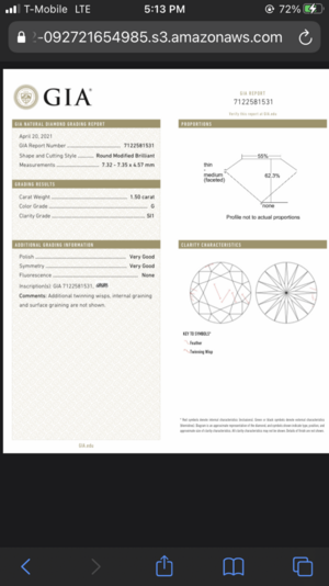 Round modified brilliant discount