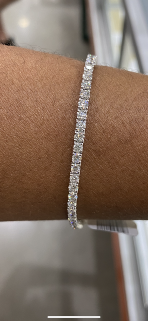 Graduated Diamond Bezel Tennis Bracelet – Lola James Jewelry