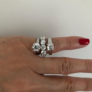Costco 2ctw 5 Stone Ring Surprise and Delight Size 5 PriceScope
