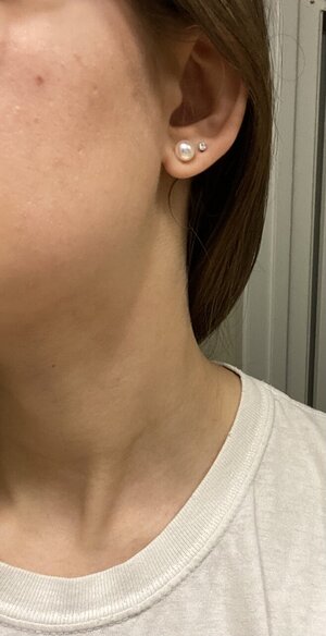 Second ear deals piercing diamond studs