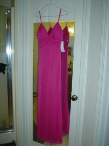 SpagStrapDressFuschia Front01.JPG
