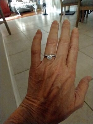 2.5mm vs 3.5mm channel set matching e ring and band 1.8ct