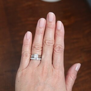 2.5mm vs 3.5mm channel set matching e ring and band 1.8ct
