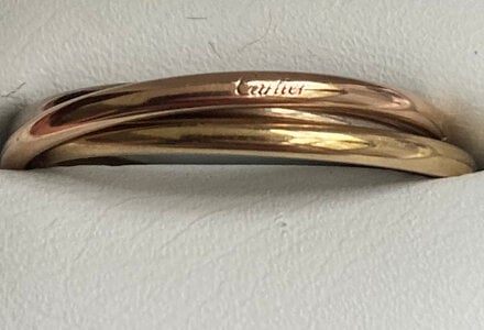 Cartier trinity deals xs ring