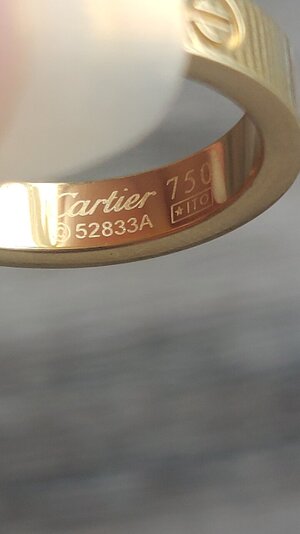 Cartier love ring serial number 52833a online