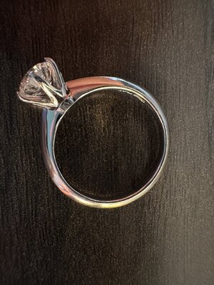 Tiffany setting replica and donut height PriceScope