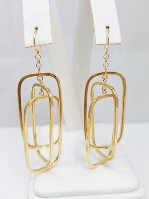 18k Yellow Gold Dangle Hoop Earrings.jpg