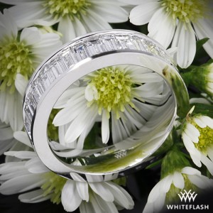 Custom Half Eternity Channel Set Baguette Diamond Wedding Ring