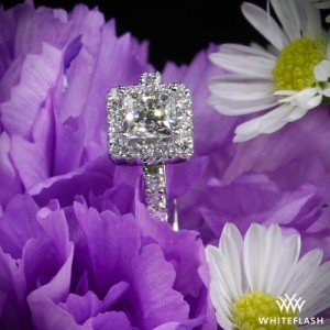 Whiteflash Amphora for Princess Diamond Engagement Ring