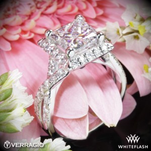 Verragio Square Halo Diamond Engagement Ring with a 2.08ct A CUT ABOVE
