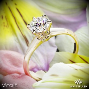 Vatche U-113 6 Prong Solitaire Engagement Ring set with 1.062ct A CUT ABOVE
