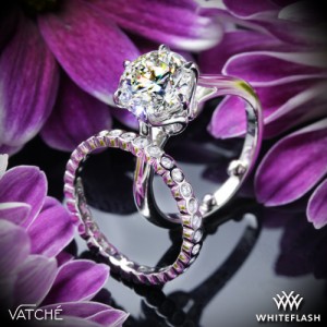 Vatche 191 Swan Solitaire Engagement Ring set with 2.362ct A CUT ABOVE