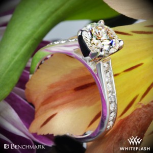 Benchmark Channel Set Diamond Engagement Ring set with 1.143ct A CUT ABOVE