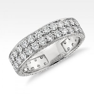 Blue Nile Studio Tres Jolie Diamond Eternity Ring in Platinum (2 ct. tw.)